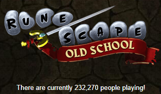 Oldschool Runescape just hit its HIGHEST playercount EVER. 

Double platinum age?