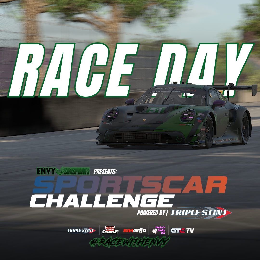 Envy SimSports (@envysimsports) on Twitter photo It's #RaceDay - Our Favorite Day for the week! Tonight is Round 4⃣ of the #SportscarChallenge powered by <a href="/triple_stint/">Triple Stint Racing</a> @ #Sebring 🔥 If you haven't raced with us, you need to ▶️buff.ly/wUR2e1y
See you on the Grid! #RaceWithEnvy
#iracing #simracing #IMSA #racing It's #RaceDay - Our Favorite Day for the week! Tonight is Round 4⃣ of the #SportscarChallenge powered by <a href="/triple_stint/">Triple Stint Racing</a> @ #Sebring 🔥 If you haven't raced with us, you need to ▶️buff.ly/wUR2e1y
See you on the Grid! #RaceWithEnvy
#iracing #simracing #IMSA #racing