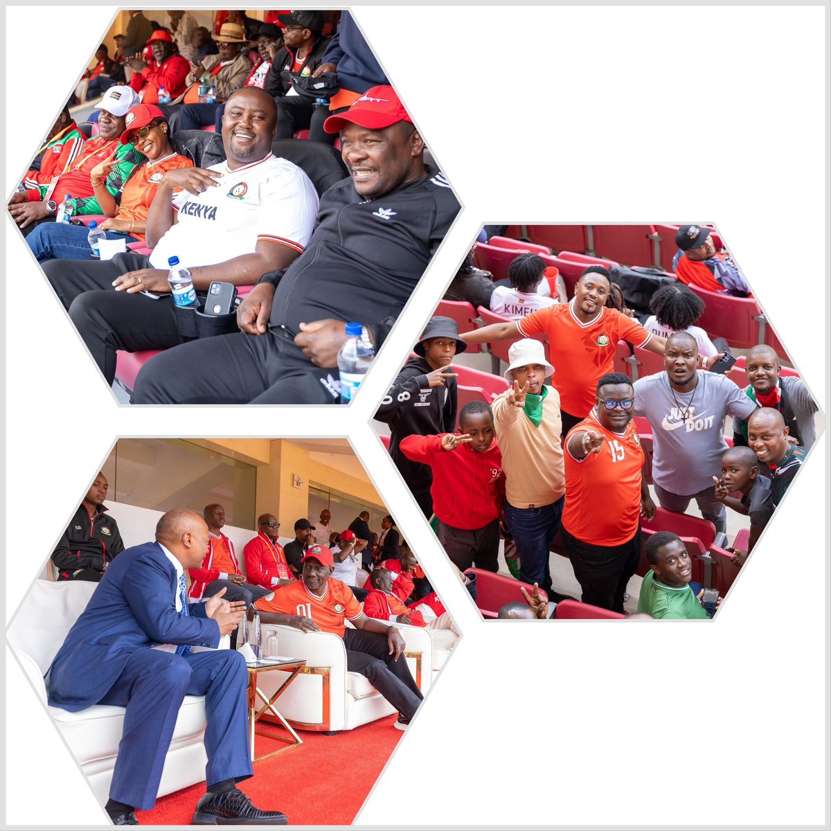 PS Betsy Njagi,CBS - Blue Economy (@ps_betsy_njagi) on Twitter photo Joined fellow patriotic Kenyans led by H.E the President <a href="/WilliamsRuto/">William Samoei Ruto, PhD</a> at Moi Sports Center Kasarani in cheering on our national football team Harambee Stars, during today's match against the Democratic Republic of Congo team Les Léopards.
Congratulations to Harambee Stars on Joined fellow patriotic Kenyans led by H.E the President <a href="/WilliamsRuto/">William Samoei Ruto, PhD</a> at Moi Sports Center Kasarani in cheering on our national football team Harambee Stars, during today's match against the Democratic Republic of Congo team Les Léopards.
Congratulations to Harambee Stars on