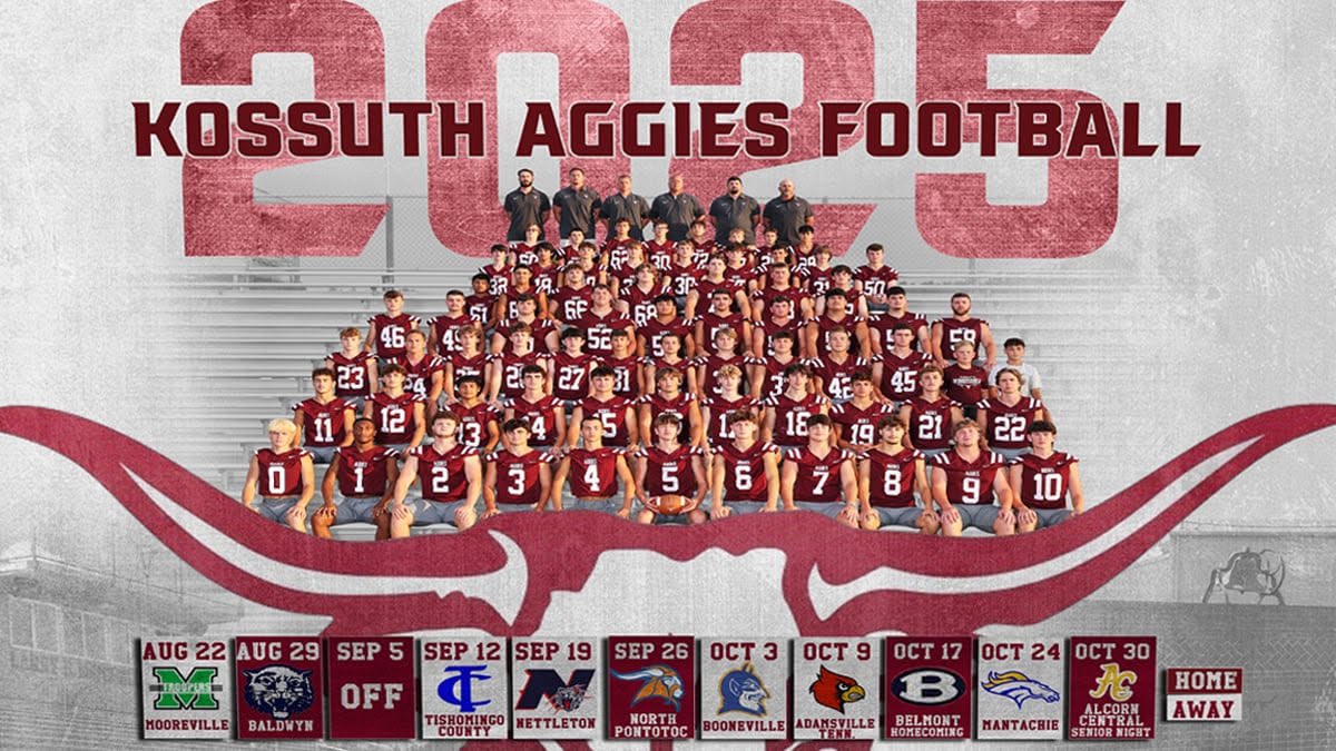 2025 Kossuth Football Schedule