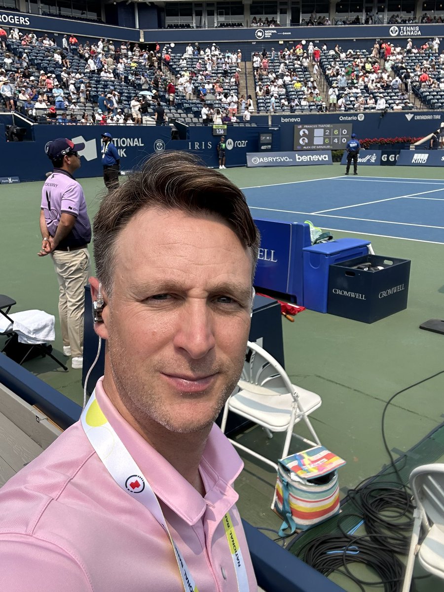 Sur place pour la couverture <a href="/NBOtoronto/">National Bank Open</a> <a href="/TVASports/">TVA Sports</a> 🎾🎙️