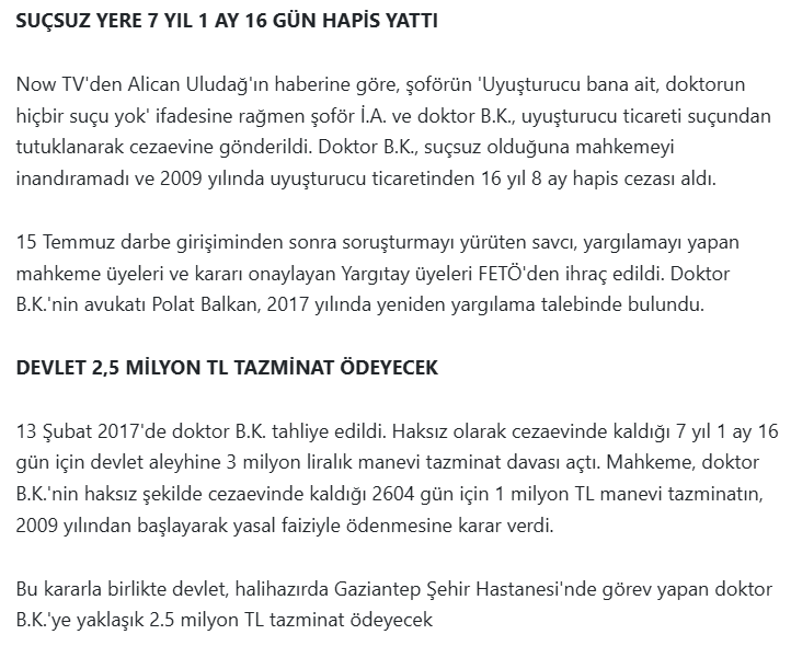 7 yıl boyunca özgürlüğünüzün kısıtlanarak suçsuz yere hapiste yatırılmanız karşılığında 7 yılın sonunda size günde 950 TL civarında olmak üzere toplam 2.5 Milyon TL verilse, 7 yılınızı bu paraya satar mıydınız?  
#SahteDiplomalılarıAcıklayın #pazar