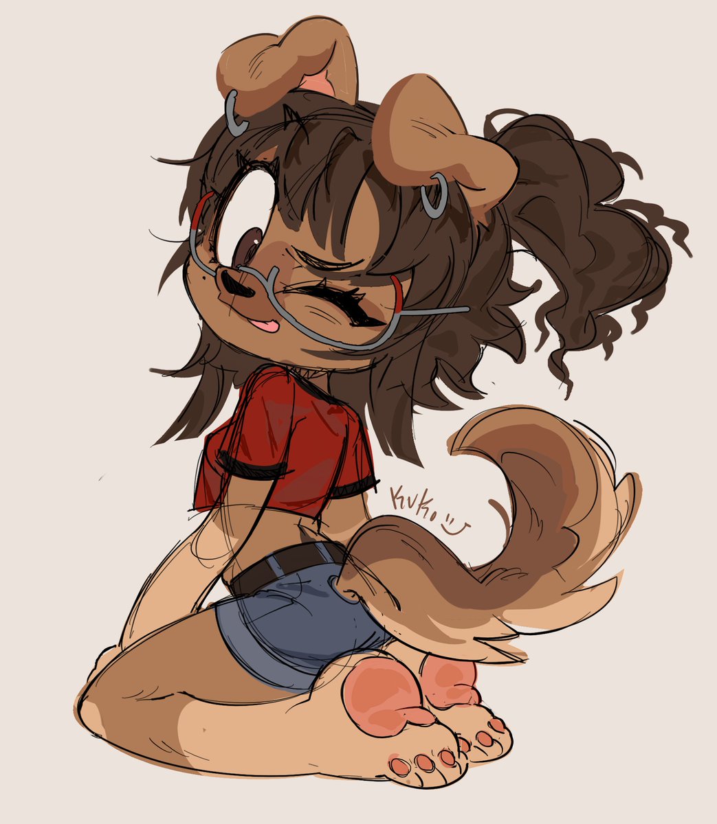 HarajukoKuko's tweet photo. My New Fursona lol 🐶

#furryfandom #furry #Fursona #sket #digitalart https://t.co/8M1XHTrKHM