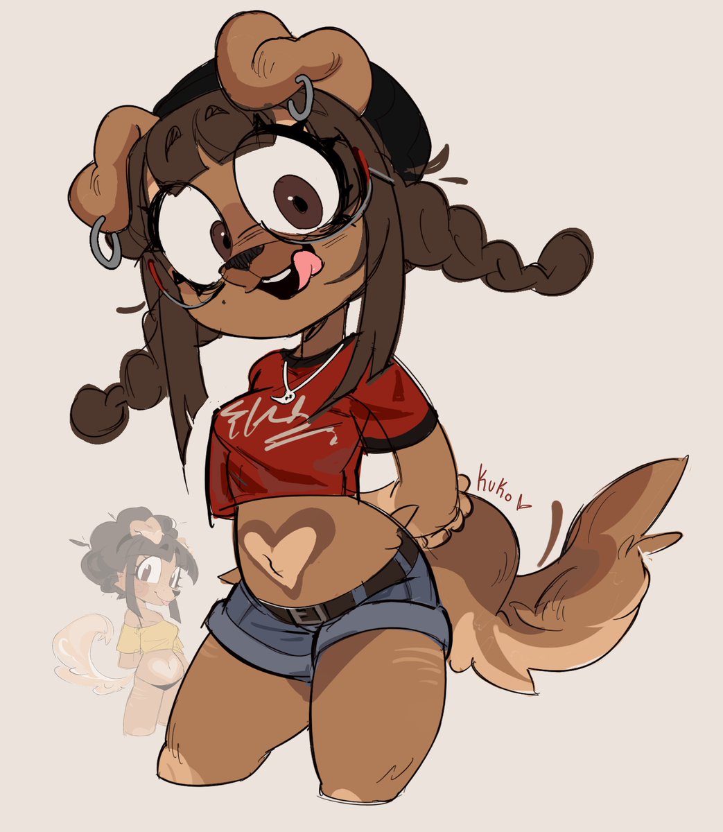 HarajukoKuko's tweet photo. My New Fursona lol 🐶

#furryfandom #furry #Fursona #sket #digitalart https://t.co/8M1XHTrKHM