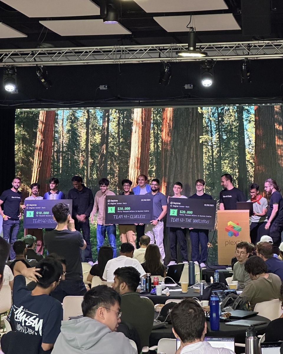 Prolific's tweet image. Congratulations to the @aiengine_hack Summer Hack winners! 👏