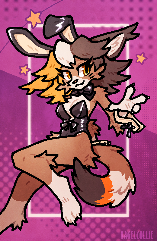 it was バニーの日 (bunny day🐰) yesterday, so I drew my cat ~