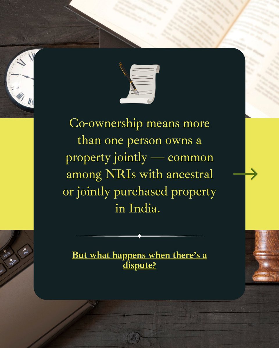 Simonandjoseph1's tweet image. #NRIPropertyDisputes #LegalHelpNRI #CoownershipIndia #PropertyLawIndia #PartitionSuit #LawyerForNRIs #KnowYourRights #FreeConsultation #NRIlegalupdates #IndianLawExperts