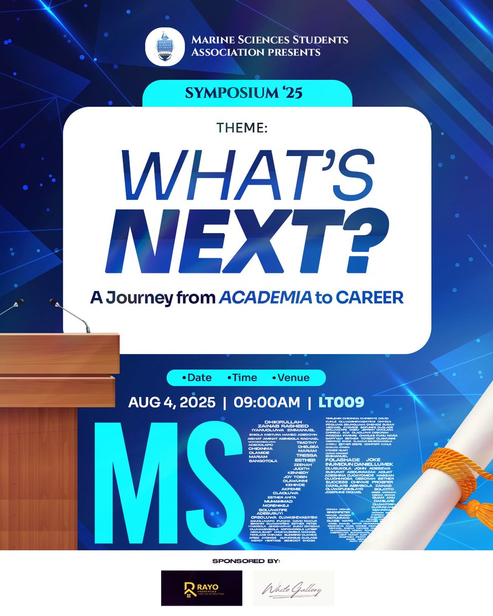 From lecture theaters to career paths. 🏫🏢

Tomorrow, we gather not just to celebrate how far we’ve come, but to prepare for where we’re headed. This Symposium isn’t the end, it’s the bridge between lessons learned and futures earned.