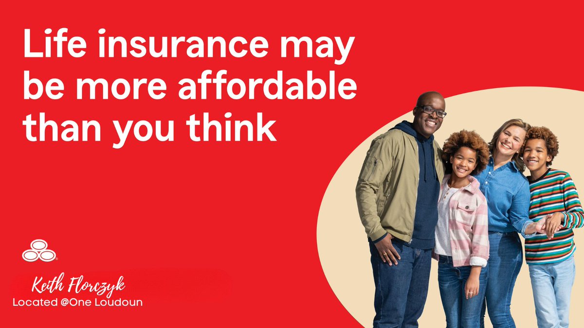 KeithFlorczykSF's tweet image. It just might be more affordable than you think. Call or stop in and I’ll help you explore life insurance options that may fit your needs and budget.

 #InsuranceAdvisor #OneLoudoun #InsuranceOptions #LoudounInsurance #Ashburn