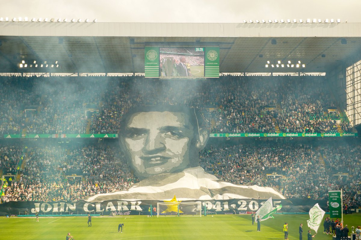 Ciarán (@ciaran8867) on Twitter photo Tifo tribute in memory of <a href="/CelticFC/">Celtic Football Club</a> Lisbon Lion John Clark before Scottish Premiership fixture against St Mirren.
<a href="/NCCeltic/">North Curve Celtic</a> <a href="/CCRPhotography_/">CCRPhotography</a> Tifo tribute in memory of <a href="/CelticFC/">Celtic Football Club</a> Lisbon Lion John Clark before Scottish Premiership fixture against St Mirren.
<a href="/NCCeltic/">North Curve Celtic</a> <a href="/CCRPhotography_/">CCRPhotography</a>
