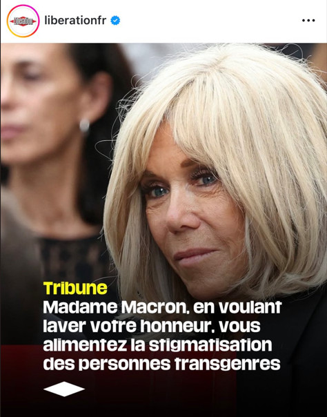 Xavier Poussard (@xavierpoussard) on Twitter photo Dans une tribune parue sur le site de <a href="/libe/">Libération</a>, Louis-Georges Tin, fondateur de la Journée mondiale contre l’homophobie et la transphobie, accuse Brigitte Macron d’ « alimenter la stigmatisation des personnes transgenres » : « la stratégie judiciaire choisie semble non seulement Dans une tribune parue sur le site de <a href="/libe/">Libération</a>, Louis-Georges Tin, fondateur de la Journée mondiale contre l’homophobie et la transphobie, accuse Brigitte Macron d’ « alimenter la stigmatisation des personnes transgenres » : « la stratégie judiciaire choisie semble non seulement