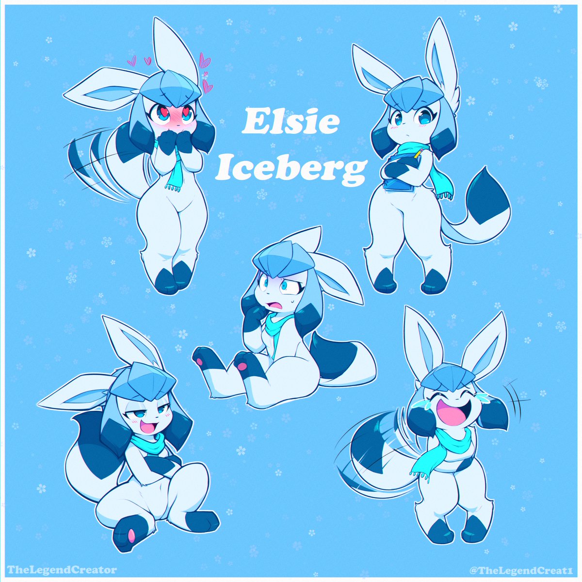 Goodness, it's very lovely to see so much support from ya'll! 💙❄️
Here is the artist behind my works!
I'm more than happy to share the full piece of my little Glaceon! &gt;w&lt;
I really enjoy drawing silly expressions! XD
#Glaceon #pokemonfanart #Pokemon #myart