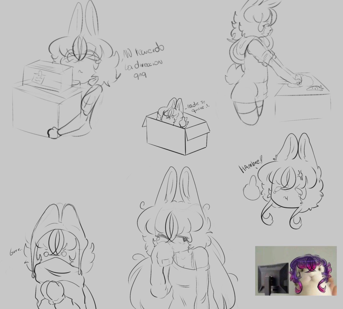 Garabatos de mi oc Flox (‾◡◝) je