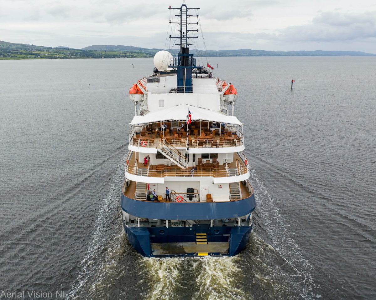 Aerial Vision NI (@aerialvisionni) on Twitter photo Departing <a href="/FoylePort/">Foyle Port</a> this evening is the 91m Island Sky Cruise Ship. Built in 1992 its an Ice-Strengthened Expedition Ship operated by Noble Caledonia Cruises and carrying 118 guests with 70 crew. The ship is now on route to Belfast Port and we hope they all enjoyed their day. Departing <a href="/FoylePort/">Foyle Port</a> this evening is the 91m Island Sky Cruise Ship. Built in 1992 its an Ice-Strengthened Expedition Ship operated by Noble Caledonia Cruises and carrying 118 guests with 70 crew. The ship is now on route to Belfast Port and we hope they all enjoyed their day.
