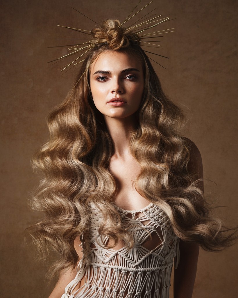 Soft. Structured. Spellbinding. 💫 "Ethereal Elegance" by Galyna Poczciwinski channels the grandeur of European architecture through luxurious textures and sculpted forms. 

#AHPHair #HairArt #AvantGardeHair #HairInnovation