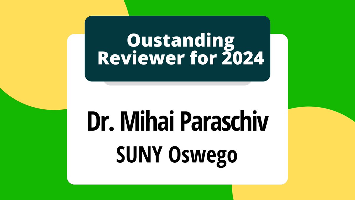 👏 Congratulations to Mihai Paraschiv (<a href="/mihai_zzz/">Mihai Paraschiv</a>) from SUNY Oswego as the winner of our 2024 Outstanding Reviewer Award!

We’re grateful for his thoughtful work supporting economic education research.