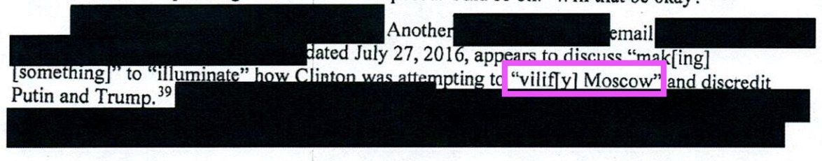 emptywheel (check) (@emptywheel) on Twitter photo Here's the fundamental deceit <a href="/CIADirector/">CIA Director John Ratcliffe</a>, <a href="/FBIDirectorKash/">FBI Director Kash Patel</a>, and Durham engaged in. They claimed John Brennan's brief to Obama abt plan to "vilify" Trump & Putin was abt Hillary.
Except it wasn't. That was fr email between Russian spooks talking abt a plan to frame Hillary. Here's the fundamental deceit <a href="/CIADirector/">CIA Director John Ratcliffe</a>, <a href="/FBIDirectorKash/">FBI Director Kash Patel</a>, and Durham engaged in. They claimed John Brennan's brief to Obama abt plan to "vilify" Trump & Putin was abt Hillary.
Except it wasn't. That was fr email between Russian spooks talking abt a plan to frame Hillary.