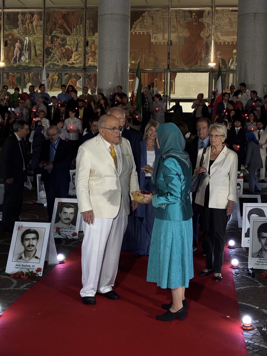 Rudy W. Giuliani (@rudygiuliani) on Twitter photo I support <a href="/Maryam_Rajavi/">Maryam Rajavi</a> 10 point plan. We honored the tens of thousands of innocent Iranians who were murdered by the Ayatollah, Mullahs and Revolutionary Guards. #freeiran I support <a href="/Maryam_Rajavi/">Maryam Rajavi</a> 10 point plan. We honored the tens of thousands of innocent Iranians who were murdered by the Ayatollah, Mullahs and Revolutionary Guards. #freeiran