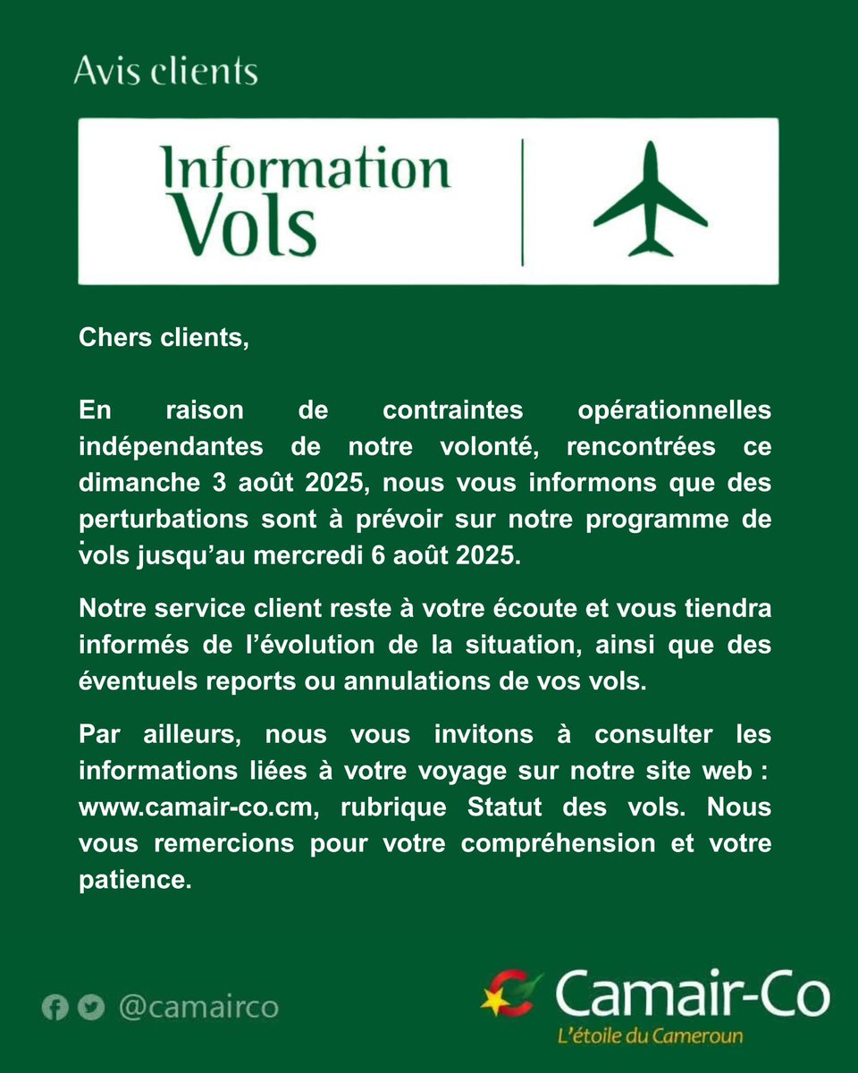 Camair-Co (@camairco) on Twitter photo 