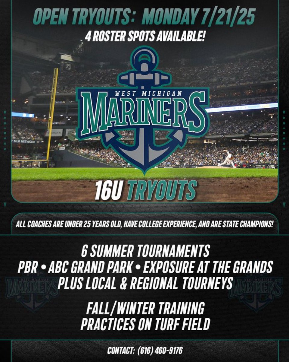 Jacob Pallo (@jacobpallo) on Twitter photo <a href="/WMMariners/">West Michigan Mariners</a> is still looking for 2-3 more positions! OF/P/PO roles wanted. Please DM if interested! <a href="/WestMI9_Scout/">WestMichigan9</a> <a href="/PG_GreatLakes/">PG_GreatLakes</a> <a href="/Brmess22/">Brian Messing</a> <a href="/WMMariners/">West Michigan Mariners</a> is still looking for 2-3 more positions! OF/P/PO roles wanted. Please DM if interested! <a href="/WestMI9_Scout/">WestMichigan9</a> <a href="/PG_GreatLakes/">PG_GreatLakes</a> <a href="/Brmess22/">Brian Messing</a>