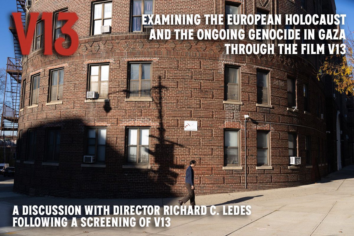 ledesr's tweet image. Screening of V13 and Q&amp;amp;A: The Genocide of Gaza &amp;amp; the European Holocaust. Sunday, August 10 at 7:00pm EST, live virtual screening with a Q&amp;amp;A with director Richard C. Ledes. Tickets @KinemaHQ now: kinema.com/events/V13-Scr… 

#v13 #richardledes #virtualscreening #qanda #alancumming
