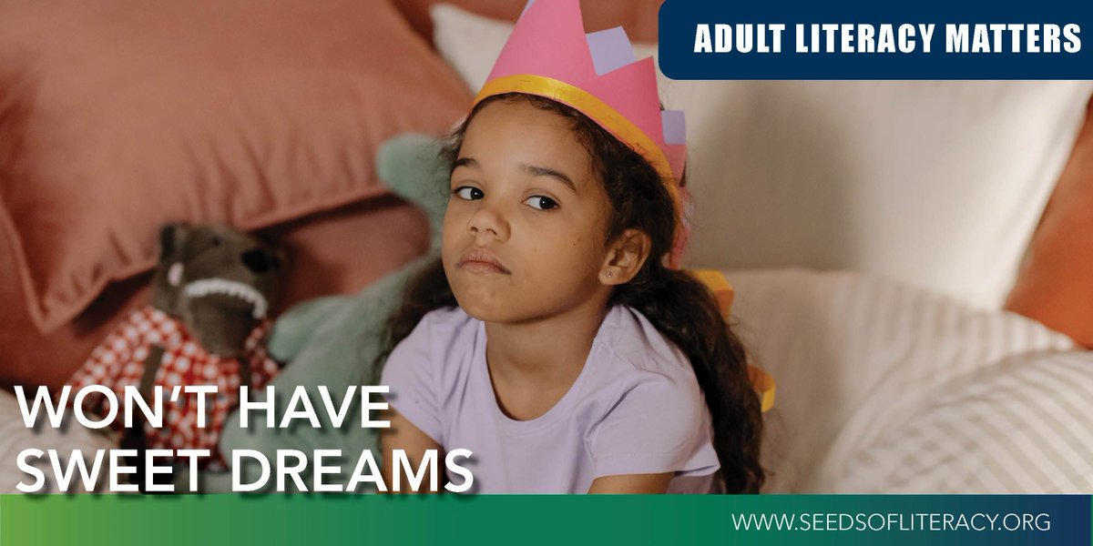 seedsofliteracy's tweet photo. Think #AdultLiteracy doesn’t matter? When you support the free #AdultEducation program at Seeds, you ensure that parents can confidently read to their children. Provide sweet dreams: https://t.co/EG87xhZbGP

#TeachTheParentReachTheChild #FreeTutoring  #FreeGED #GED https://t.co/B4ZnkBDLu8