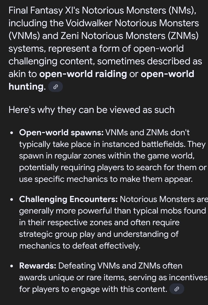 Mr. Worldwide Warrior of Light (@ffxi_ffxiv) on Twitter photo This is a great video to dive into. I have said this many times that FFXIV needs new formulas in open-world raiding. FFXI had this and in the Escha zones, crafters even made pop items to pop those NM's and introduced new gear. 
By the end of the day, I don't think devs would This is a great video to dive into. I have said this many times that FFXIV needs new formulas in open-world raiding. FFXI had this and in the Escha zones, crafters even made pop items to pop those NM's and introduced new gear. 
By the end of the day, I don't think devs would