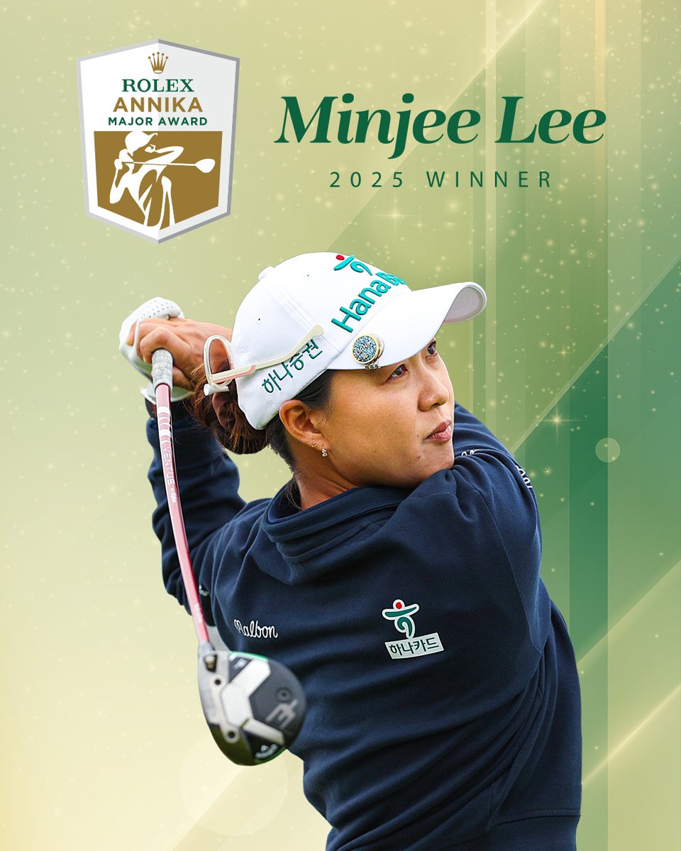 LPGA's tweet image. The top performer at the 2025 major championships?

None other than Minjee Lee.

The KPMG Women's PGA Championship winner is your 2025 @ROLEX ANNIKA Major Award recipient 🏆