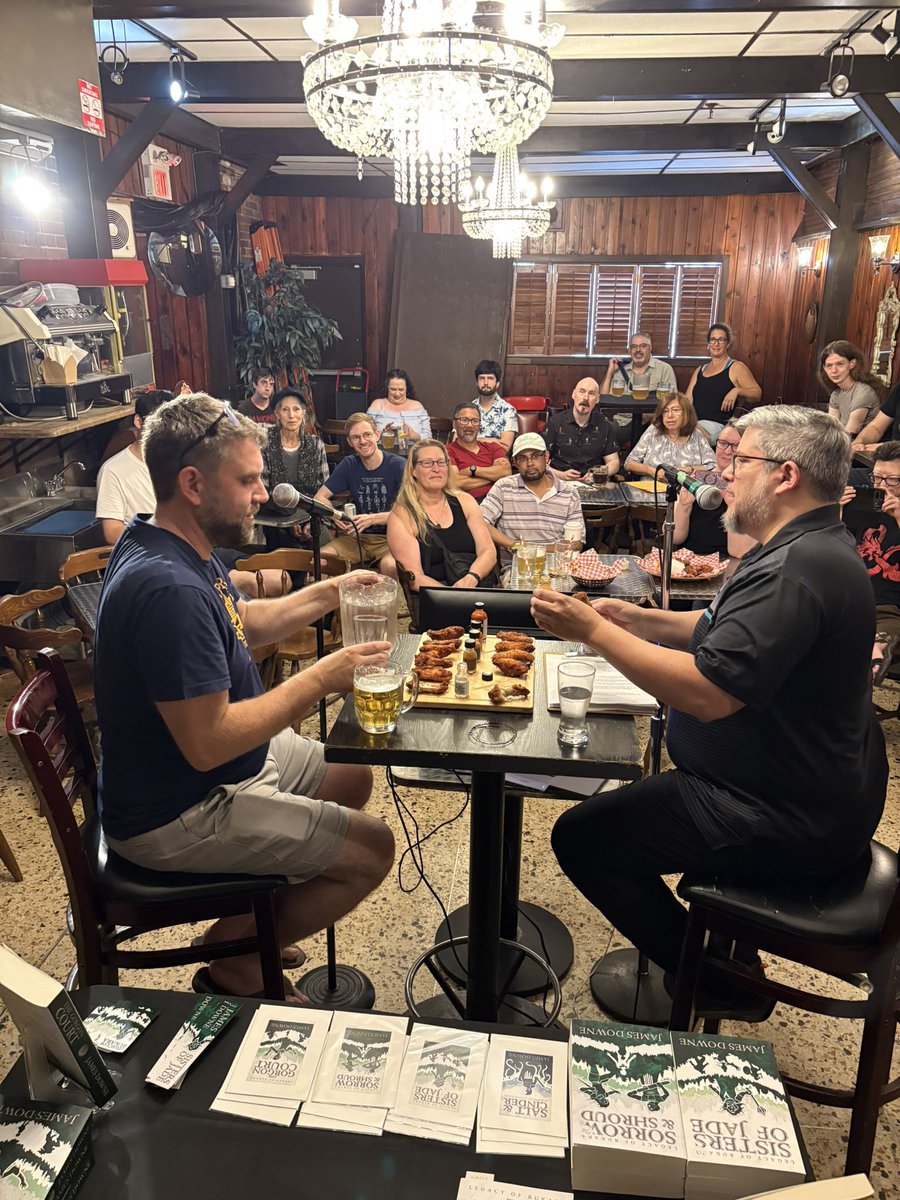 At James Downe’s book launch for THE GORGON COURT. 

Ft spicy wings gauntlet. 

#fantasybooks #fantasytrilogy #epicfantasy #grimdarkfantasy