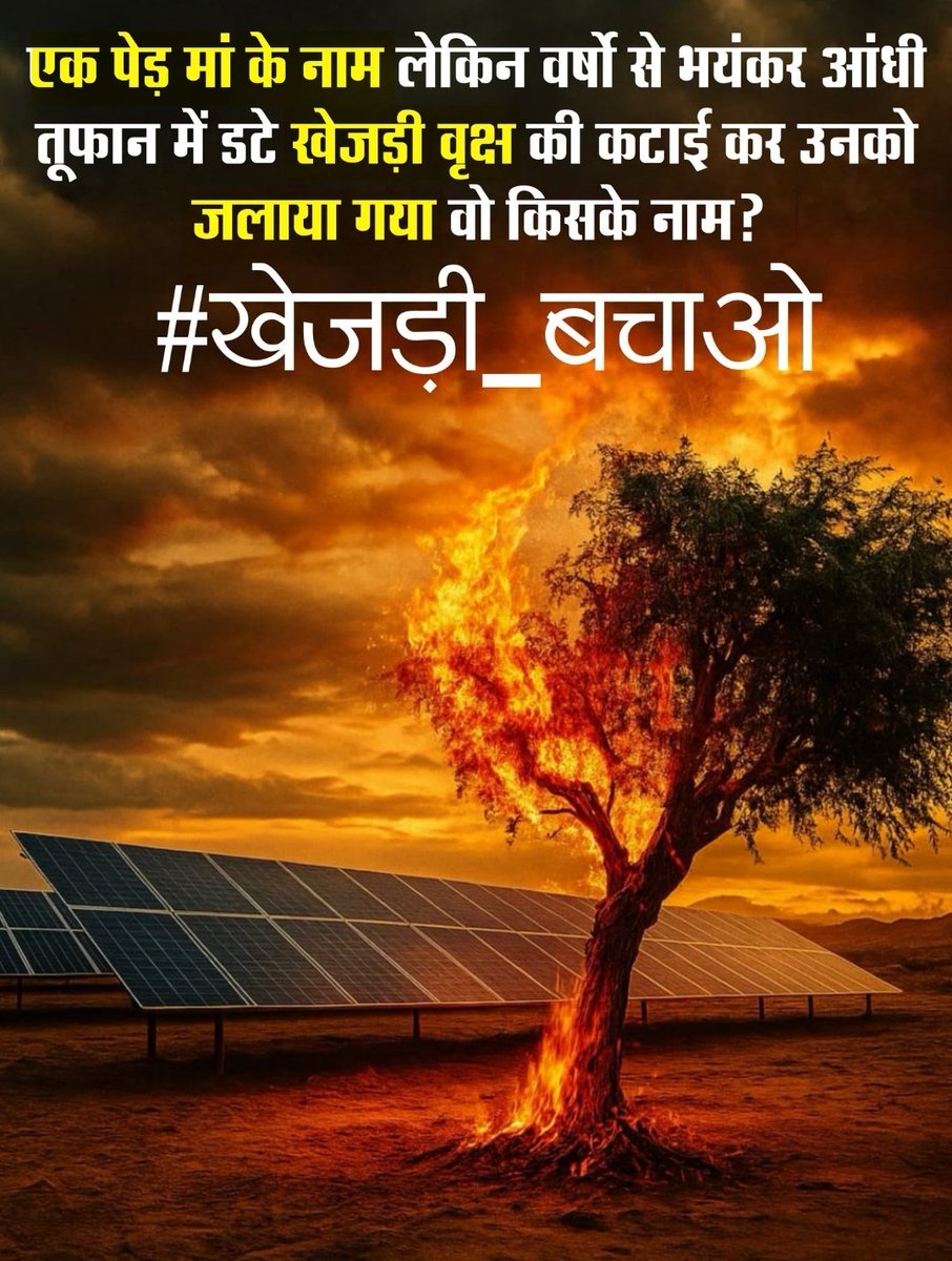 Deora5270's tweet photo. #खेजड़ी_बचाओ https://t.co/2tLlHWF8fi