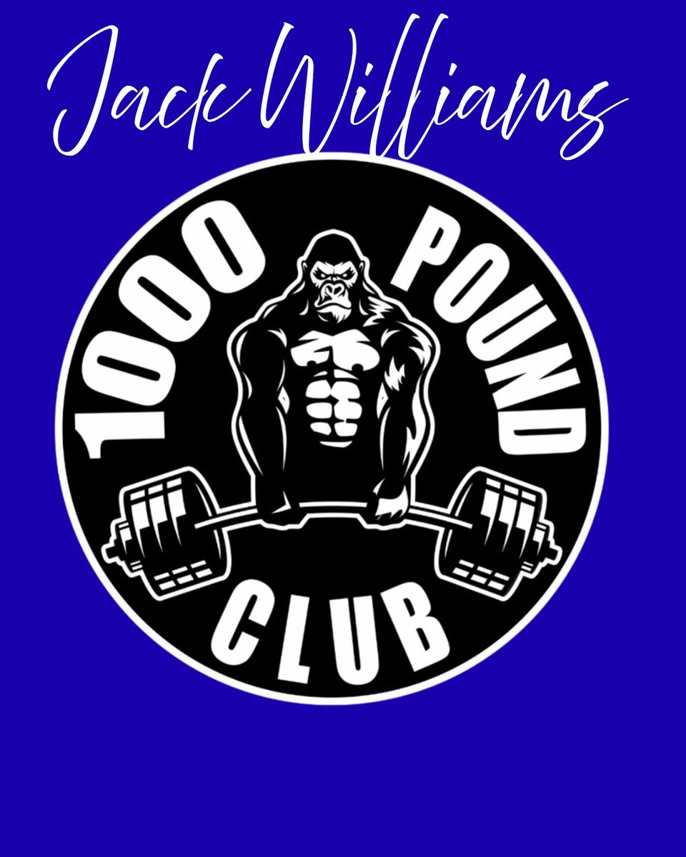 We appreciate your hard work and dedication all summer! <a href="/JackWilliams_27/">Jack Williams</a>, welcome to the 1000lb Club! 💪