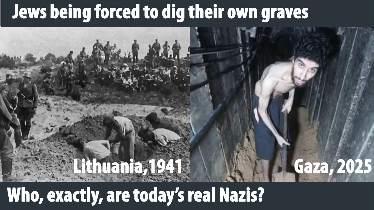 The photo on the left is from the Nazi's notorious Einsatzgruppen, portable death squads that murdered some 2 million Jewish people.