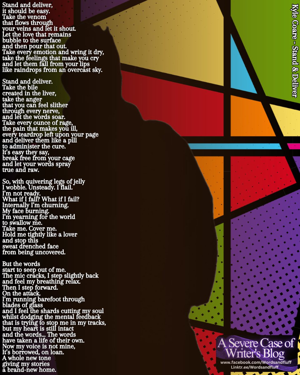 kylecoare's tweet photo. Kyle Coare - Stand &amp; Deliver 

My latest book 'Paper Brick' is available now,
Grab your copy here

https://t.co/G28DvvZbVN 

please share, follow my socials 
and tell people about me

#Peace, #Love &amp; #Poetry 
Kyle
https://t.co/iXiMiBZ11i

#leicesterpoetry #midlandspoets #openmic https://t.co/bYiQTwytOb