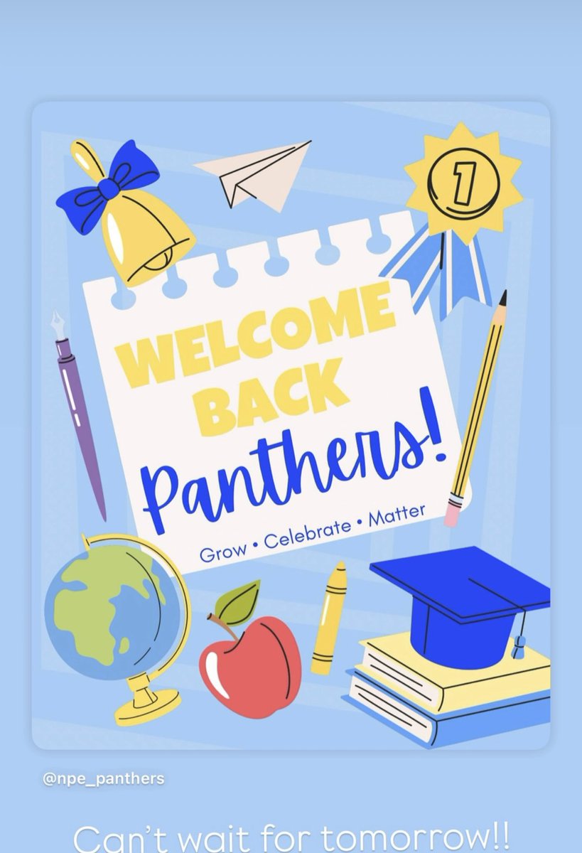 Amy Booms Lemons (@npesprincipal) on Twitter photo Can’t wait to see all my <a href="/npepanthers/">New Prospect Panthers</a> tomorrow!!! Can’t wait to see all my <a href="/npepanthers/">New Prospect Panthers</a> tomorrow!!!