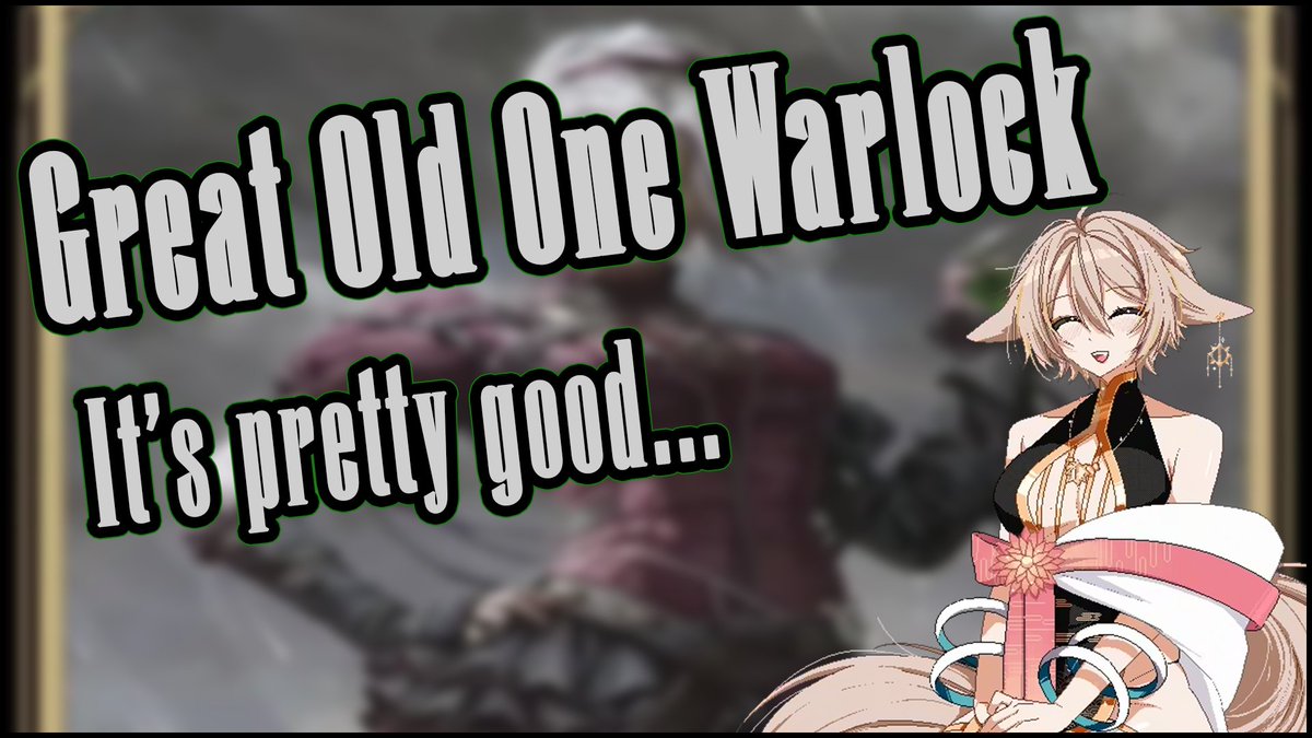 Another week, another video!!

I talked about Great Old One Warlock today! I'm a little brain fogged so it gets a lil tangential at times, but I hope you enjoy it nonetheless!

🔗⬇️

#DnD #DnDcharacter