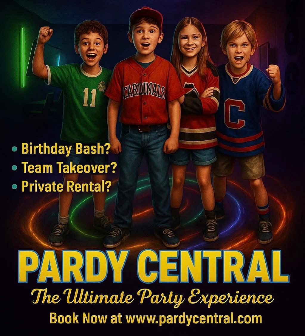 TEAM TAKEOVER? 
🏒⚽⚾🏀 In Town for a Tourney?
Downtime between games and looking to level up the fun with your team? 🎮

Check out a Pardy Central Team Takeover, a private, high-energy gaming + party experience made just for sports squads like yours.