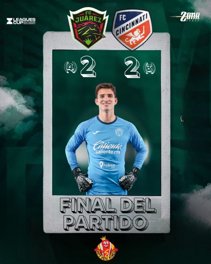 Zona Brava MX (@zonabravamx) on Twitter photo 🎯 ¡BRAVOS LO GANA EN PENALES!
Tras empatar 2-2 en tiempo regular, <a href="/fcjuarezoficial/">FC Juárez</a> 🟢 fue más certero desde los once pasos y se lleva el punto extra ante <a href="/fccincinnati/">FC Cincinnati</a> 🔵 en la Jornada 2 de la <a href="/LeaguesCup/">Leagues Cup</a> 2025.
¡VAMOS BRAVOS! 💪🔥 🎯 ¡BRAVOS LO GANA EN PENALES!
Tras empatar 2-2 en tiempo regular, <a href="/fcjuarezoficial/">FC Juárez</a> 🟢 fue más certero desde los once pasos y se lleva el punto extra ante <a href="/fccincinnati/">FC Cincinnati</a> 🔵 en la Jornada 2 de la <a href="/LeaguesCup/">Leagues Cup</a> 2025.
¡VAMOS BRAVOS! 💪🔥