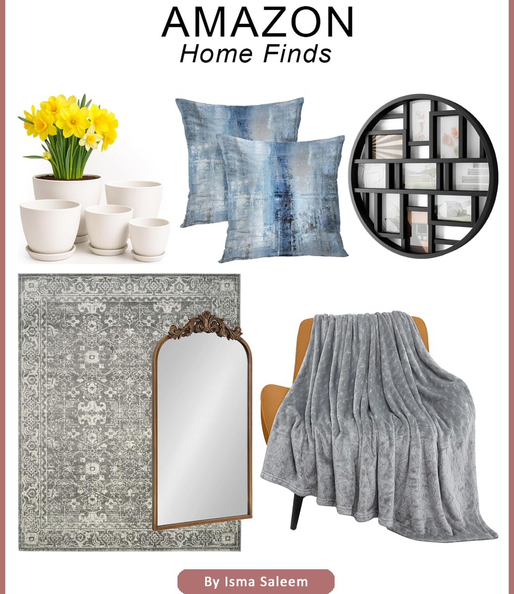 ismasaleemstyle's tweet image. Home finds from Amazon.
.
Shop here
amazon.com/shop/englishli…
@amazon 
#ad
#homeinspiration #amazonhome #homedecor #Amazon #amazonfinds #founditonamazon #homeinspo #throwblanket #mirror #walldecor #arearug #throwpillows #amazonfavorites #amazonmusthaves #amazonshopping