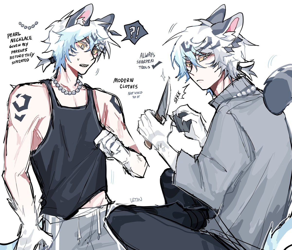 ui_thu's tweet image. Tundra Leopard doodles