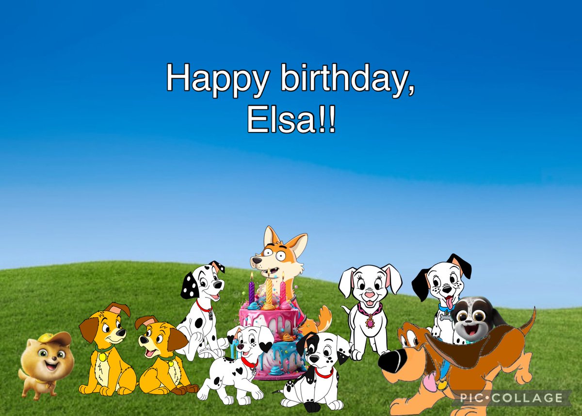 PatDalmatian's tweet photo. Happy birthday, Elsa! @OneServiceCorgi 

From @PabloFluffyPup @OtisFluffyPup @DominoDipper102 @PlayfulAxelDalm @OddballSpoty102 @LittleDipperPup @LollieSweetPup @JuniorPatrolMin and @BasilsBestHound https://t.co/pAhG0kKxj5