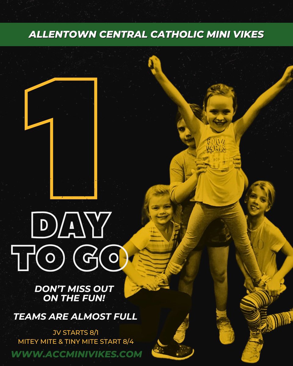 Don’t forget the first day of cheerleading starts tomorrow! Football has the night off. Make sure to check your teams schedule through the TeamSnap app.