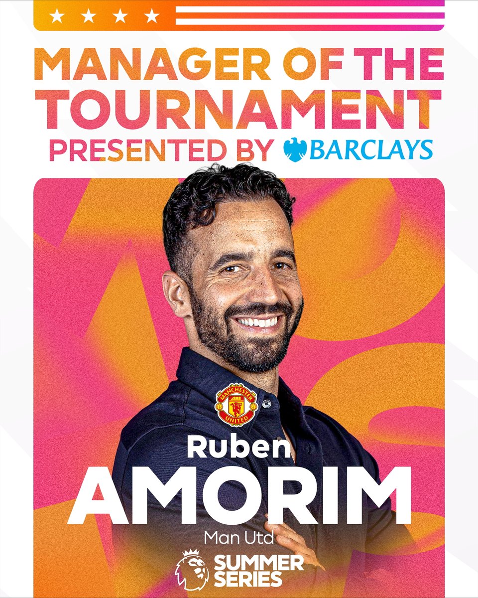 Ruben Amorim is named Barclays Manager of the Tournament 🏆

In partnership with <a href="/BarclaysFooty/">Barclays Football</a>