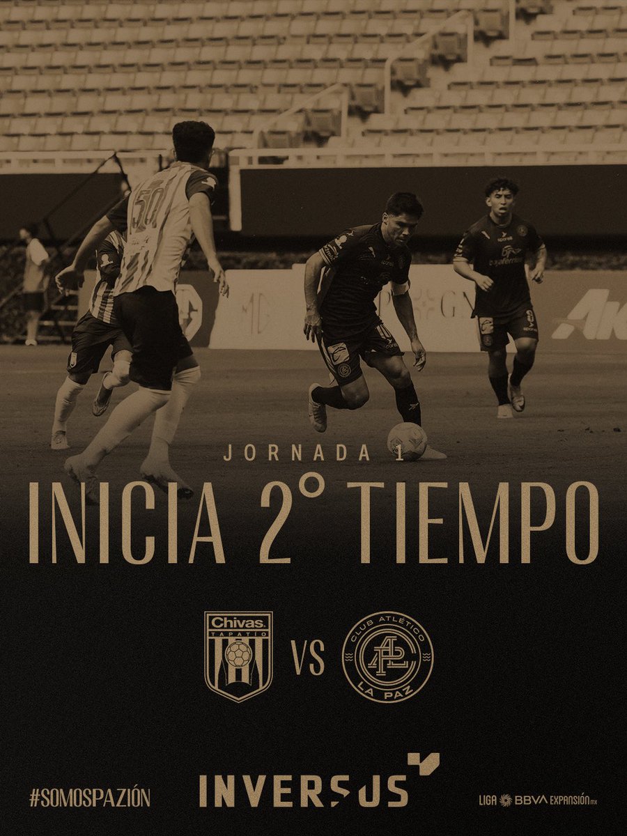 📊 I  Inversus presenta: Inicia el segundo tiempo.

A darle la vuelta en los 45 minutos restantes. 

#SomosPAZion