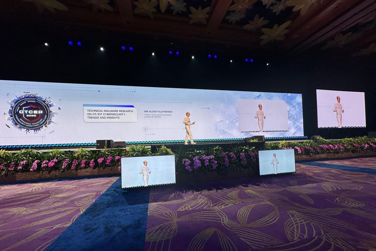 We had a great time at the OT Cybersecurity Expert Panel Forum 2025, hosted by Cyber Security Agency of Singapore!

We partnered with ST Engineering, <a href="/SchneiderElec/">Schneider Electric</a>, &amp; <a href="/Fortinet/">Fortinet</a> to demonstrate how our solutions deliver synergy &amp; innovation in securing building management systems.