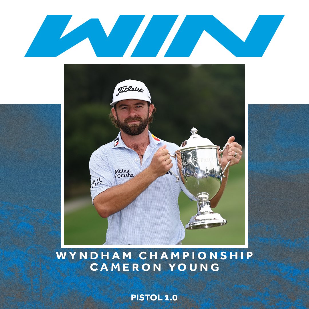 Cameron Young makes history at the Wyndham Championship, earning his first PGA TOUR title and becoming the 1000th winner in TOUR history. 🏆

The Pistol 1.0 stayed locked in all weekend. ⛳️🔒