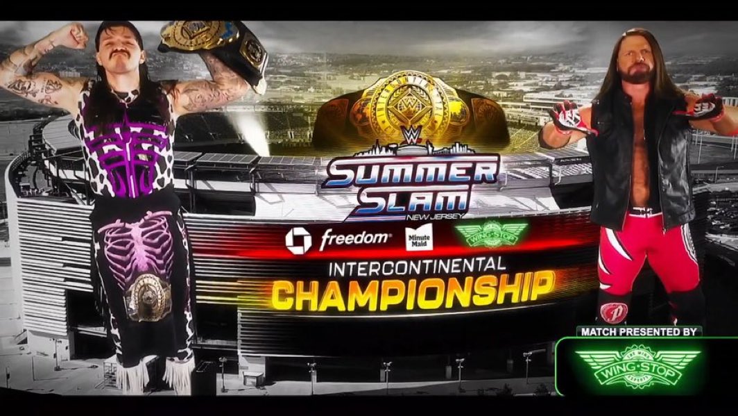The Mega Powers 🫱🏽🫲🏾 ☥ (@themegapowerstv) on Twitter photo Hello Wrestling Fans 🫱🏽🫲🏾
Intercontinental Championship
<a href="/DomMysterio35/">Dominik</a> Vs <a href="/AJStylesOrg/">AJ Styles</a> <a href="/SummerSlam/">WWE SummerSlam</a>
<a href="/WWE/">WWE</a> #WWE #SummerSlam #RIPHULKHOGAN #HulkHogan
Follow us: <a href="/TheMegaPowersTv/">The Mega Powers 🫱🏽🫲🏾 ☥</a> Hello Wrestling Fans 🫱🏽🫲🏾
Intercontinental Championship
<a href="/DomMysterio35/">Dominik</a> Vs <a href="/AJStylesOrg/">AJ Styles</a> <a href="/SummerSlam/">WWE SummerSlam</a>
<a href="/WWE/">WWE</a> #WWE #SummerSlam #RIPHULKHOGAN #HulkHogan
Follow us: <a href="/TheMegaPowersTv/">The Mega Powers 🫱🏽🫲🏾 ☥</a>