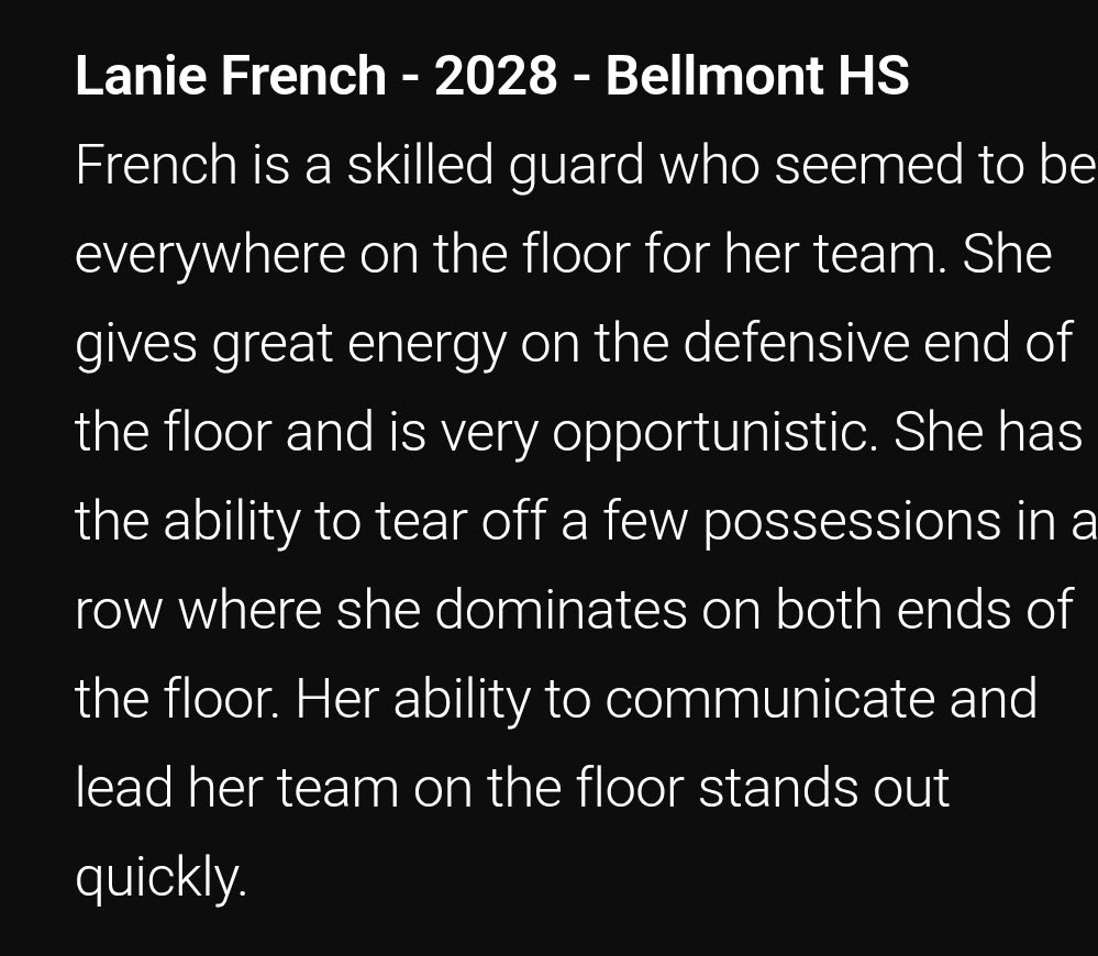 Lanie French (@laniefrench27) on Twitter photo Thank you so much for the write up from today!! <a href="/AsherScouting/">Asher Scouting</a> <a href="/MasonHAsher/">Mason Asher</a> <a href="/Always100Sk27/">Always 100 Skills 2027E40/2028 Dream E40</a> <a href="/vjhAlways100/">Always 100</a> <a href="/RyneRobinson24/">Ryne Robinson,MBA</a> <a href="/BellmontGBball/">Bellmont Braves Girls Basketball</a> Thank you so much for the write up from today!! <a href="/AsherScouting/">Asher Scouting</a> <a href="/MasonHAsher/">Mason Asher</a> <a href="/Always100Sk27/">Always 100 Skills 2027E40/2028 Dream E40</a> <a href="/vjhAlways100/">Always 100</a> <a href="/RyneRobinson24/">Ryne Robinson,MBA</a> <a href="/BellmontGBball/">Bellmont Braves Girls Basketball</a>
