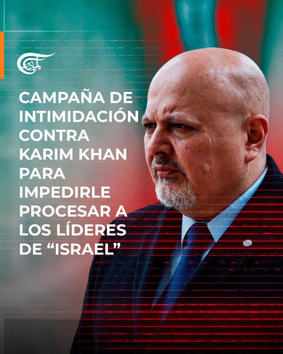 🔴 DENUNCIAN CAMPAÑA DE INTIMIDACIÓN POR PROCESAR A LOS LÍDERES DE "ISRAEL" 

📌 Campaña de intimidación contra Karim Khan para impedirle procesar a los líderes de “Israel”.

📌¿Se ha convertido la Corte Penal Internacional en un objetivo de los servicios de inteligencia y la