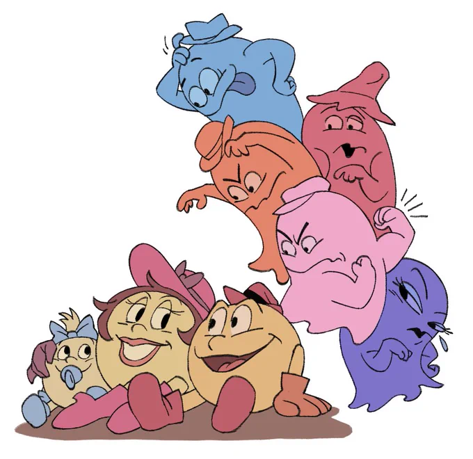 pacman and his cartoon