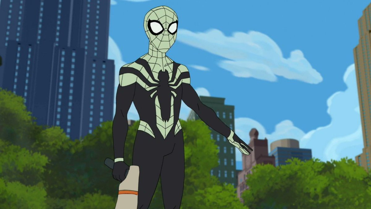 MatthiesJens's tweet photo. Say what you want about the show itself, but the synthetic symbiote suit is low-key a great costume. https://t.co/MgmVVmrGGh